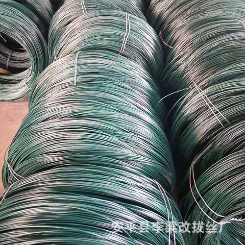工地包塑丝加工定制 金属草绿色涂塑镀锌铁丝，质优价廉的金属拉丝加工服务